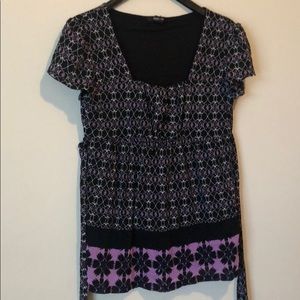 Short sleeve baby doll style shirt